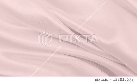 Smooth elegant pink silk or satin texture as wedding background. Luxurious background design 138833578