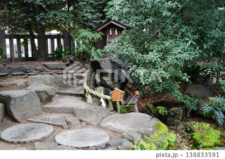 川越氷川神社の戌岩 138833591