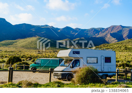 Caravan in Park Cabo de Gata, Spain Caravan in Park Cabo de Gata, Spain 138834065