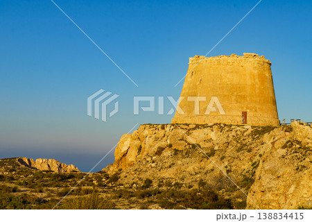 Mesa Roldan tower, Cabo de Gata, Spain Mesa Roldan tower, Cabo de Gata, Spain 138834415