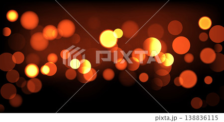 Golden bokeh light effect glowing blurred circles background. Blurred bokeh abstract background. Golden bokeh light effect glowing blurred circles background. Blurred bokeh abstract background. 138836115