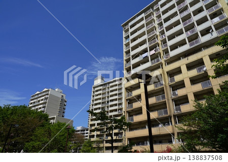 マンションのある風景 4月西国分寺34西国分寺団地 マンションのある風景 4月西国分寺34西国分寺団地 138837508