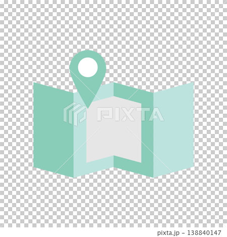 Simple map icon materials Simple map icon materials 138840147