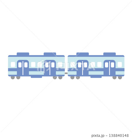 電車のシンプルなイラスト 138840148