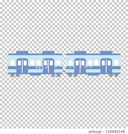 電車のシンプルなイラスト 138840148