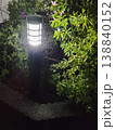 夜の街灯に照らされる植物 138840152