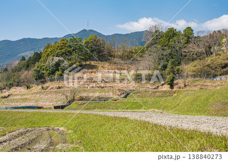 大津市仰木の棚田風景　滋賀県 138840273