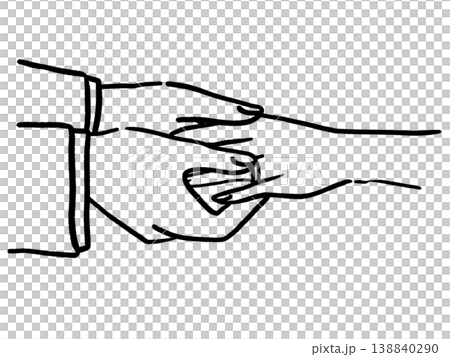 交換戒指:丈夫給老婆(線畫) 交換戒指:丈夫給老婆(線畫) 138840290