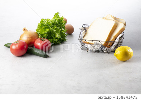 サンドイッチの食材 138841475