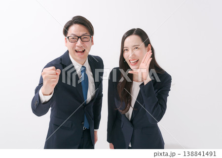元気に応援するビジネスパーソン 138841491
