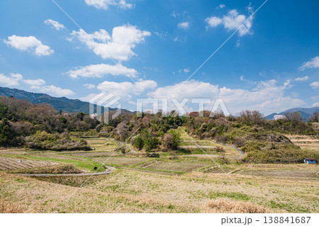 大津市仰木の棚田風景　滋賀県 138841687