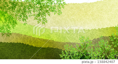 新緑の美しい春の自然風景の背景イラスト 新緑の美しい春の自然風景の背景イラスト 138842407