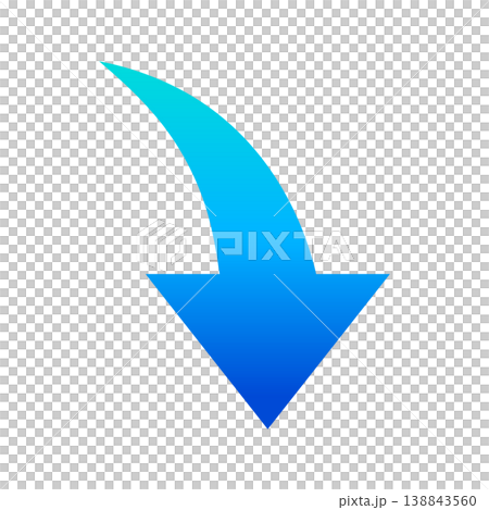 Downward arrow gradient icon Downward arrow gradient icon 138843560