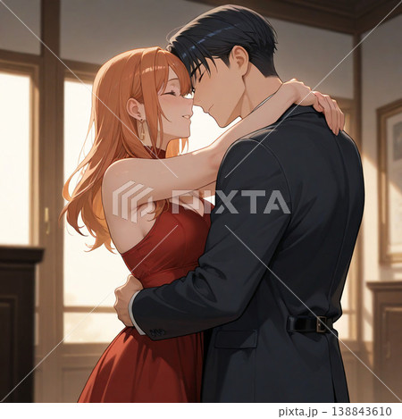 幸せそうに抱き合うカップル 幸せそうに抱き合うカップル 138843610
