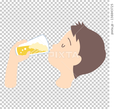 ビールを飲む男性 ビールを飲む男性 138843725