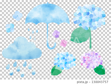 梅雨のカットイラスト 梅雨のカットイラスト 138843757