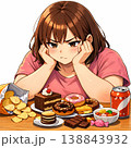 お菓子を前にした葛藤 138843932
