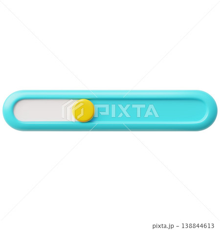 3d blue line block progress bar, multimedia player template, UI UX software interface, game menu setting vector design 138844613