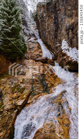 Gasteiner Waterfall in Bad Gastein Austria 138845450