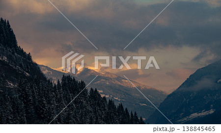 Early spring morning at Bad Gastein, Alps, Austria. Early spring morning at Bad Gastein, Alps, Austria. 138845465