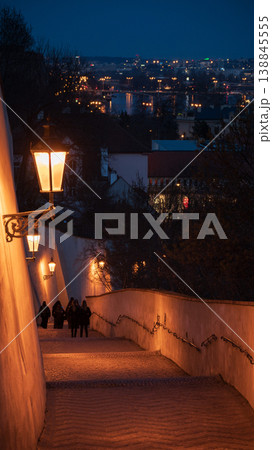 Prague Old Town cityscape. Vertical landscape of historical center of Praha, Czech Republic. 138845555
