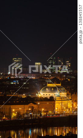 Prague Old Town cityscape. Vertical landscape of historical center of Praha, Czech Republic. Prague Old Town cityscape. Vertical landscape of historical center of Praha, Czech Republic. 138845557