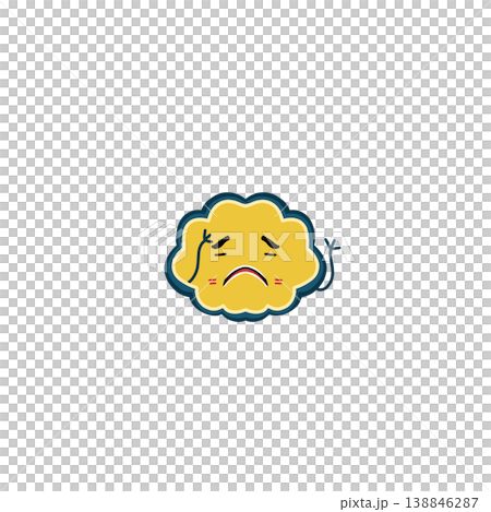 icon sticker realistic design on paper ghost 138846287