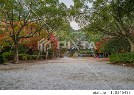 田原市の滝頭公園の紅葉の風景(愛知県) 田原市の滝頭公園の紅葉の風景(愛知県) 138846458