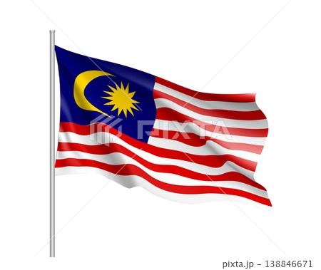 Vector national flag of Malaysia Vector national flag of Malaysia 138846671