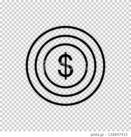 Dollar Currency Coin Icon Dollar Currency Coin Icon 138847415