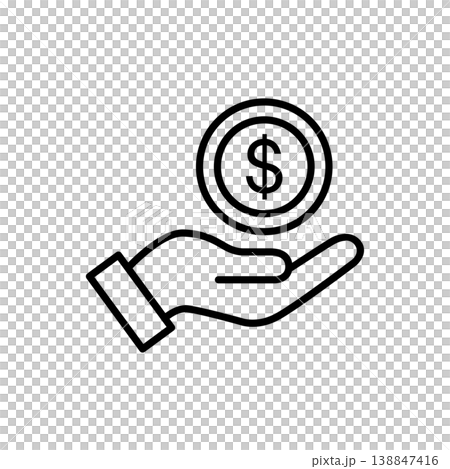 Financial Investment Hand Icon Financial Investment Hand Icon 138847416