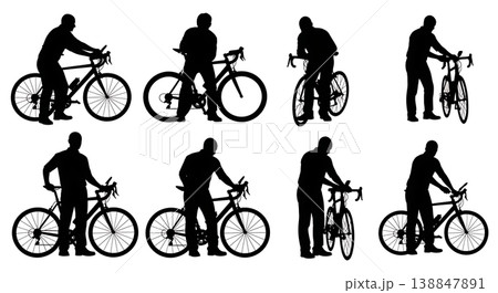 Black Solid Electronic Shifting System Test Silhouettes Black Solid Electronic Shifting System Test Silhouettes 138847891