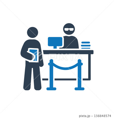 Library Security Entry Icon Library Security Entry Icon 138848574