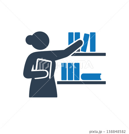 Organizing The Library Collection Icon 138848582