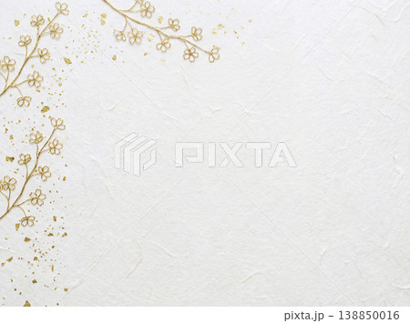 和風背景素材　桜フレーム 138850016