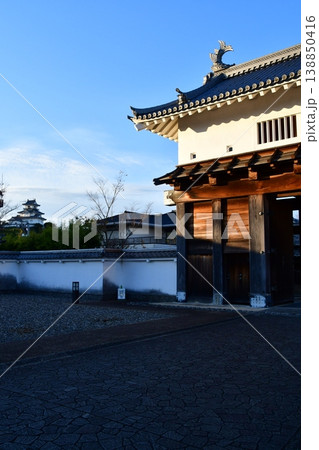 掛川城124 大手門、天守 掛川城124 大手門、天守 138850416
