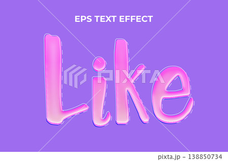 Unique editable art text effect. Text Effects 138850734