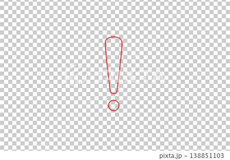重要ポイントを示す赤い記号アイコン 138851103