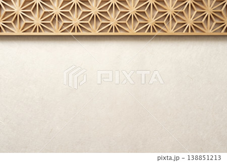 和風背景素材　組子細工 138851213