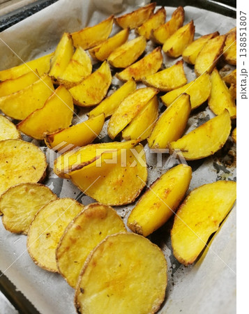 baked potatoes as very nice background baked potatoes as very nice background 138851807