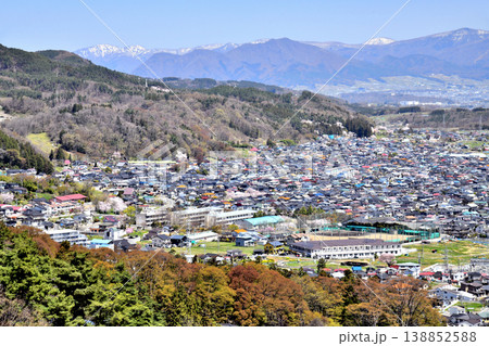 浅川小学校周辺を南西方向より望む/遠方に高社山(中野市)(長野県長野市)【2026.4】 浅川小学校周辺を南西方向より望む/遠方に高社山(中野市)(長野県長野市)【2026.4】 138852588