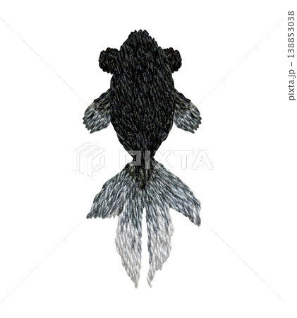 【金魚】手刺繍イラスト素材 【金魚】手刺繍イラスト素材 138853038