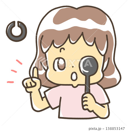 遮眼子で視力検査をしている子 138853147
