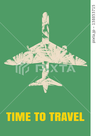 Vintage travel poster Time to travel Vintage travel poster Time to travel 138853715