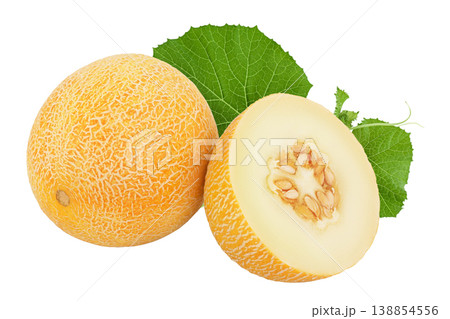 Melon isolated on white background with  full depth of field 138854556