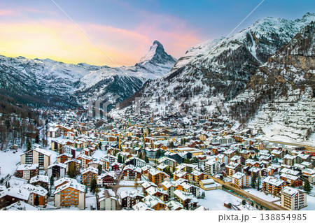 Matterhorn mountain and swiss alps in Zermatt, Switzerland. Matterhorn mountain and swiss alps in Zermatt, Switzerland. 138854985