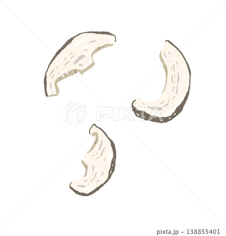 スライス椎茸のセット（バリエーション） 138855401