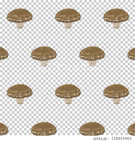 Shiitake mushroom seamless pattern background Shiitake mushroom seamless pattern background 138855403