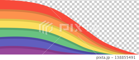 Vibrant Layered Rainbow Wavy Border Frame Illustration, Colorful Love Symbol for LGBTQ Equality and Diversity, Isolated Flat Graphic Vibrant Layered Rainbow Wavy Border Frame Illustration, Colorful Love Symbol for LGBTQ Equality and Diversity, Isolated Flat Graphic 138855491