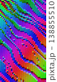 Glitch Art Pattern with Neon Colors for Retro 80s, Pixel Aesthetic 138855510
